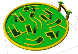 GIANT 10mtrs Diameter Brand New Inflatable Mini Golf