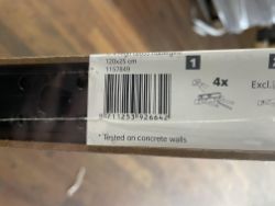 11 x Brand New Duraline Aubergine PVC Floating Shelf - 12cm x 25cm x 4cm