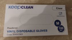 1 pallet of Vinyl disposable gloves - large - 560 boxes of 100, 56000 gloves