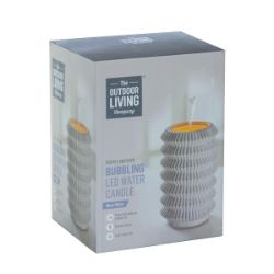 20 x Bubbling LED Water Candles - Super Bright LED - Remote control - Battery operated