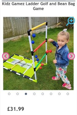 328 units of Kidz Gamez Ladder Bean Bag Toss Game - RRP £31.99 each