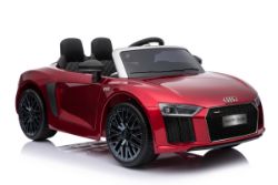 Ride On Fully Licensed Audi R8 Spyder 6v with Parental Remote Control - Red
