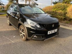 2017 Peugeot 2008 GT Line Diesel Manual in Black - 43K MILES - 2 Keys - KT67 NLX