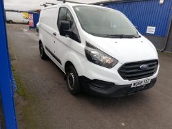 2019 68 FORD TRANSIT CUSTOM PANEL VAN - EURO 6 - 76K MILES - PLY LINED