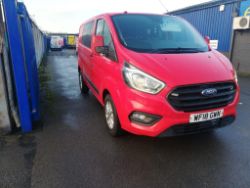 2018 18 FORD TRANSIT CUSTOM CREW VAN TREND - SAT NAV - ALLOY WHEELS - 6 SEATS - WF18 GWN