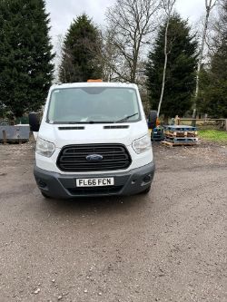 2016 66 FORD TRANSIT TIPPER CREW CAB - 121K MILES - 7 SEATS - TWIN REAR WHEEL