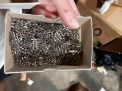 Silver pins approx 1000 pins in each box 8 boxes
