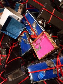 The Westminster crystal collection approx 35 pieces and love necklace approx 175 pieces box 411