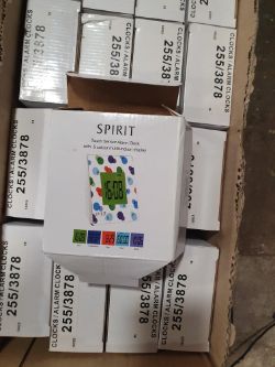 Spirit alarm clock approximately 38 box no 211