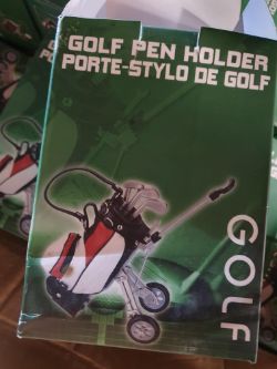 Golf pen holder approximately 60 box no 262