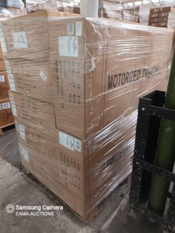 (L12) - 1 Pallet containing approx 7 New motorised treadmills