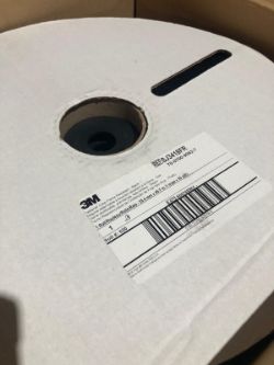 12 X 3M DUAL LOCK HOOK & LOOP FASTENER FLAME RESISTANT- BLACK REF-SJ3418FR