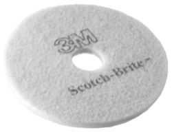 20 X BRAND NEW 3M 11 INCH WHITE FLOOR POLISHING CLEANING PADS - RRP £86