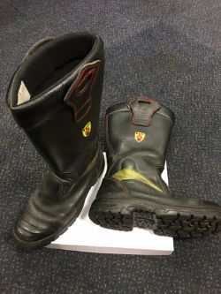 GOLIATH YDS POSEIDEN LEATHER FIRE FIGHTER BOOTS SIZE UK 12