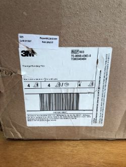 4 ROLLS OF 3M THERMAL BONDING FILM REF583 304MM X 54M TAPE RRP £1280