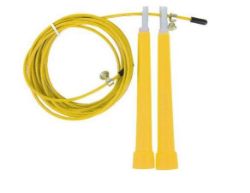 X100 PCS YELLOW ADJUSTABLE WIRE SKIPPING ROPES RRP £600