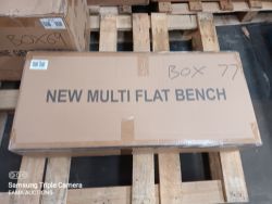 (Box 77) - 1 NEW multi flat bench