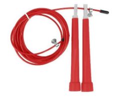X100 PCS RED ADJUSTABLE WIRE SKIPPING ROPES RRP £600
