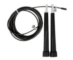 X100 PCS BLACK ADJUSTABLE WIRE SKIPPING ROPES RRP £600