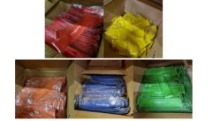 X100 5PC RESISTANCE BAND SETS 49.5CM (500 PCS TOTAL) - RRP £899