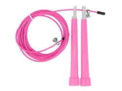 X100 PCS PINK ADJUSTABLE WIRE SKIPPING ROPES RRP £600