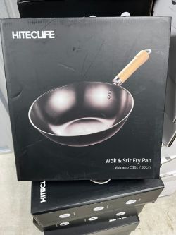 20 X BRAND NEW WOK & STIR FRY PANS - 30CM