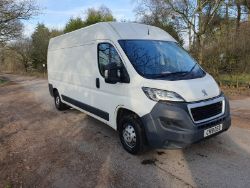 2018 18 PEUGEOT BOXER L3 PANEL VAN - 93K MILES - EURO 6 - PLY LINED - AIR CON - CN18 OEO