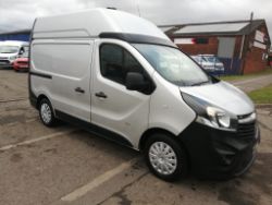 2017 66 VAUXHALL VIVARO HIGH TOP SWB PANEL VAN - EURO 6 - 135K MILES - EX WATER BOARD - MW66 YYS