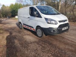 2015 65 FORD TRANSIT CUSTOM PANEL VAN - 83K MILES - EX CADENT GAS - 2.2 DIESEL - YG65 TWX
