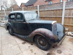 1942 TALBOT SUNBEAM TEN RESTORATION PROJECT UNIQUE CLASSIC CAR - ENGINE TURNS