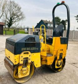 BOMAG BW80ADH-2 ROLLER *1218 HOURS* C/W ROLE FRAME & KUBOTA ENGINE