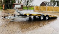 UNUSED 2020 BRIAN JAMES T-02-T HIGH MAX TWIN AXLE TILTING CAR TRAILER