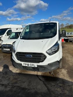 2018 18 FORD TRANSIT CUSTOM PANEL VAN - 140K MILES - EURO 6 - NEWER SHAPE - PLY LINED - FP18 CFL