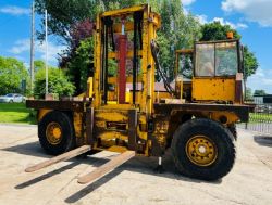 SSP SIDE LOAD DIESEL FORKLIFT C/W 2 X HYDRAULIC SUPPORT LEGS