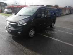 2015 15 VAUXHALL VIVARO SPORTIVE CREW VAN - 89K MILES - 6 SEATS - AIR CON - DY15 EXX