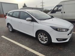 2015/65 FORD FOCUS ZETEC TDCI WHITE ESTATE - 167661 MILES - 2 KEYS - HG65 LNT