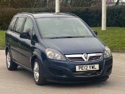 VAUXHALL ZAFIRA 1.7 CDTI ECOFLEX EXCLUSIV EURO 5 5DR (SNAV) 2012 (12 REG)
