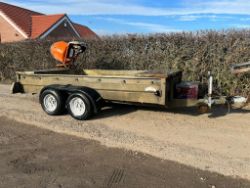 GRAHAM EDWARDS BUILDERS TRAILER C/W BELLE CEMENT MIXER