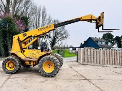 JCB 520-4 4WD TELEHANDLER *AG-SPEC * C/W PALLET TINES & PICK UP HITCH