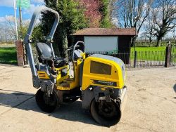 DYNAPAC CC800 DOUBLE DRUM ROLLER * YEAR 2015 , 1768 HOURS * C/W KUBOTA ENGINE