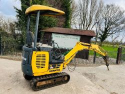 KOMATSU PC14R TRACKED EXCAVATOR C/W HYDRAULIC BREAKER