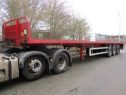 DENNISON GENUINE FLAT BED TRAILER MOT OCTOBER 23 DRUM BRAKES PLATFORM SOCKETS