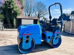 BOMAG BW135AD DOUBLE DRUM ROLLER * YEAR 2007 , 2430 HOURS * C/W ROLE FRAME