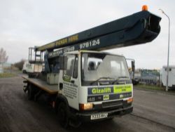 DAF 45 CHERRY PICKER SCISSOR LIFT ACCESS PLATFORM TRUCK MOUNT ED CLAY TRAP LF