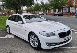 2013 BMW 530D AC AUTO WHITE ESTATE -268HP - FULL SERVICE HISTORY - YW13 FCL - RESERVE REDUCED