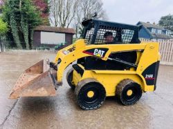 CATERPILLAR 216B 4WD SKIDSTEER *YEAR 2011* C/W BUCKET
