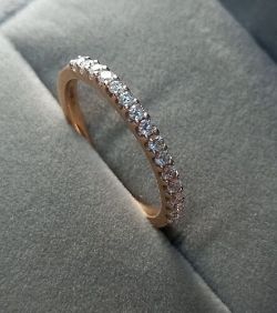 ROSE GOLD DIAMOND ETERNITY RING 0.27CT