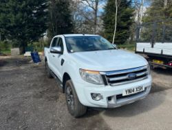 2014 14 FORD RANGER LIMITED AUTOMATIC PICK UP - 75K MILES - AIR CON - LEATHER SEATS