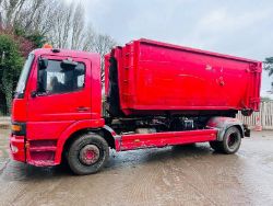 MERCEDES 1523 4X2 HOOK LOADER C/W MANUAL GEAR BOX & BIN