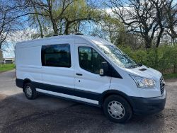 2017 17 FORD TRANSIT WELFARE VAN WITH TOILET - 143K MILES - EURO 6